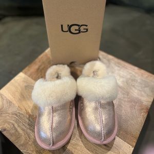 Brand New!! Ugg - Kids Cozy II Metallic Slipper